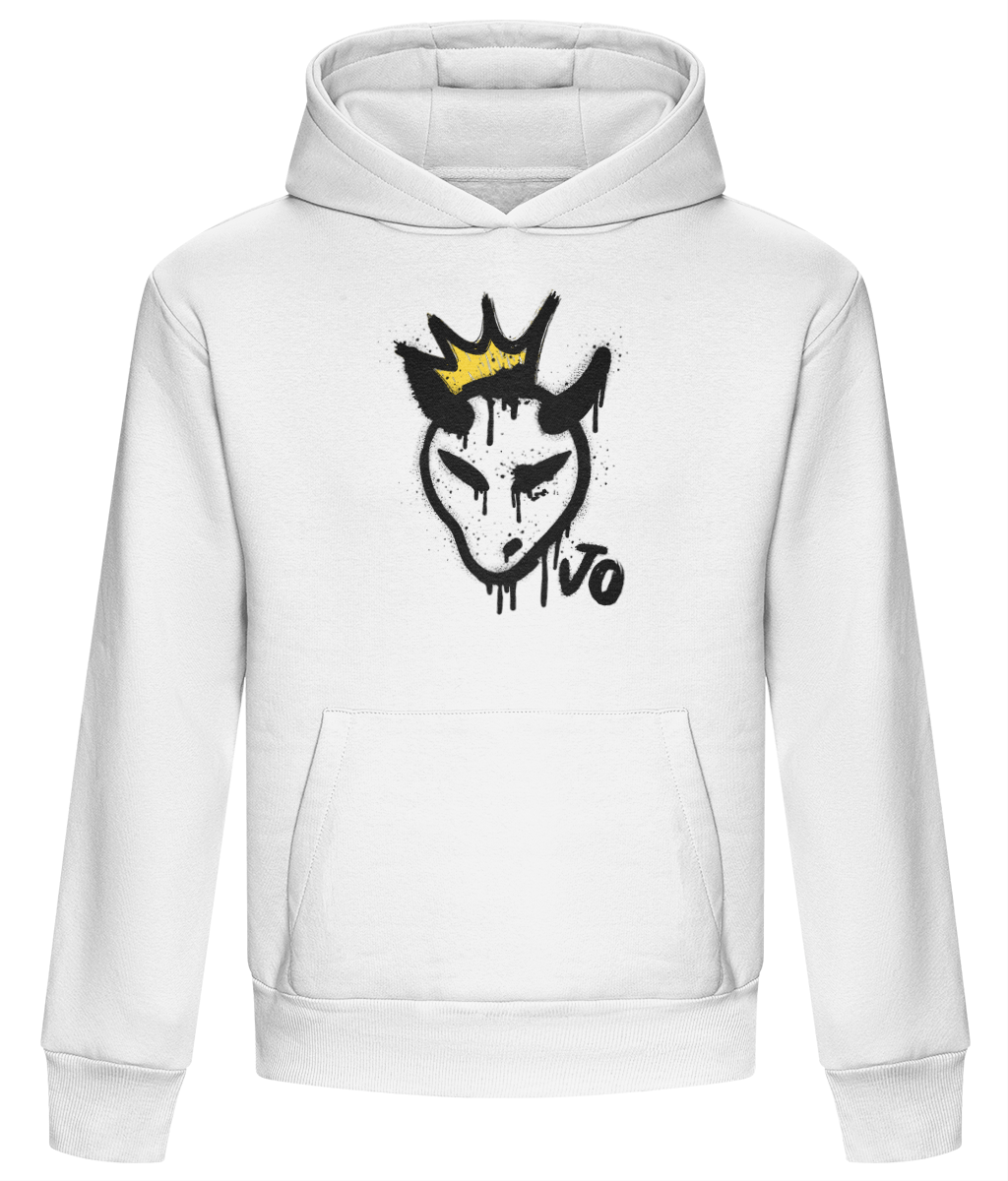 Front hoodie with a graphic design