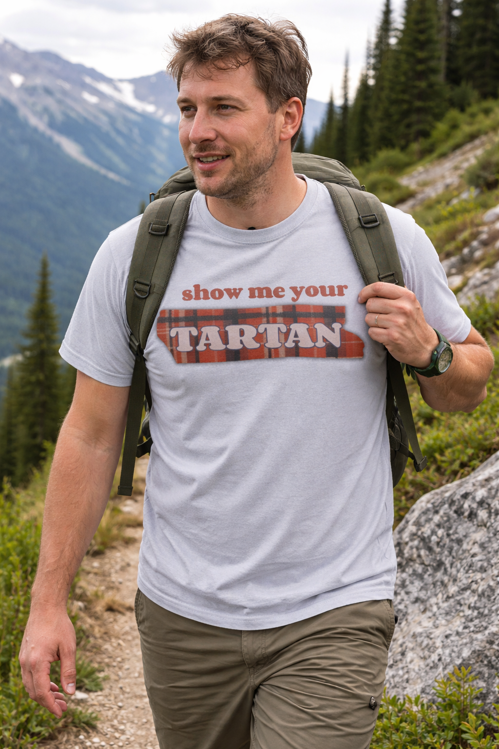 Show Me Your Tartan | Heavy Cotton T-Shirt