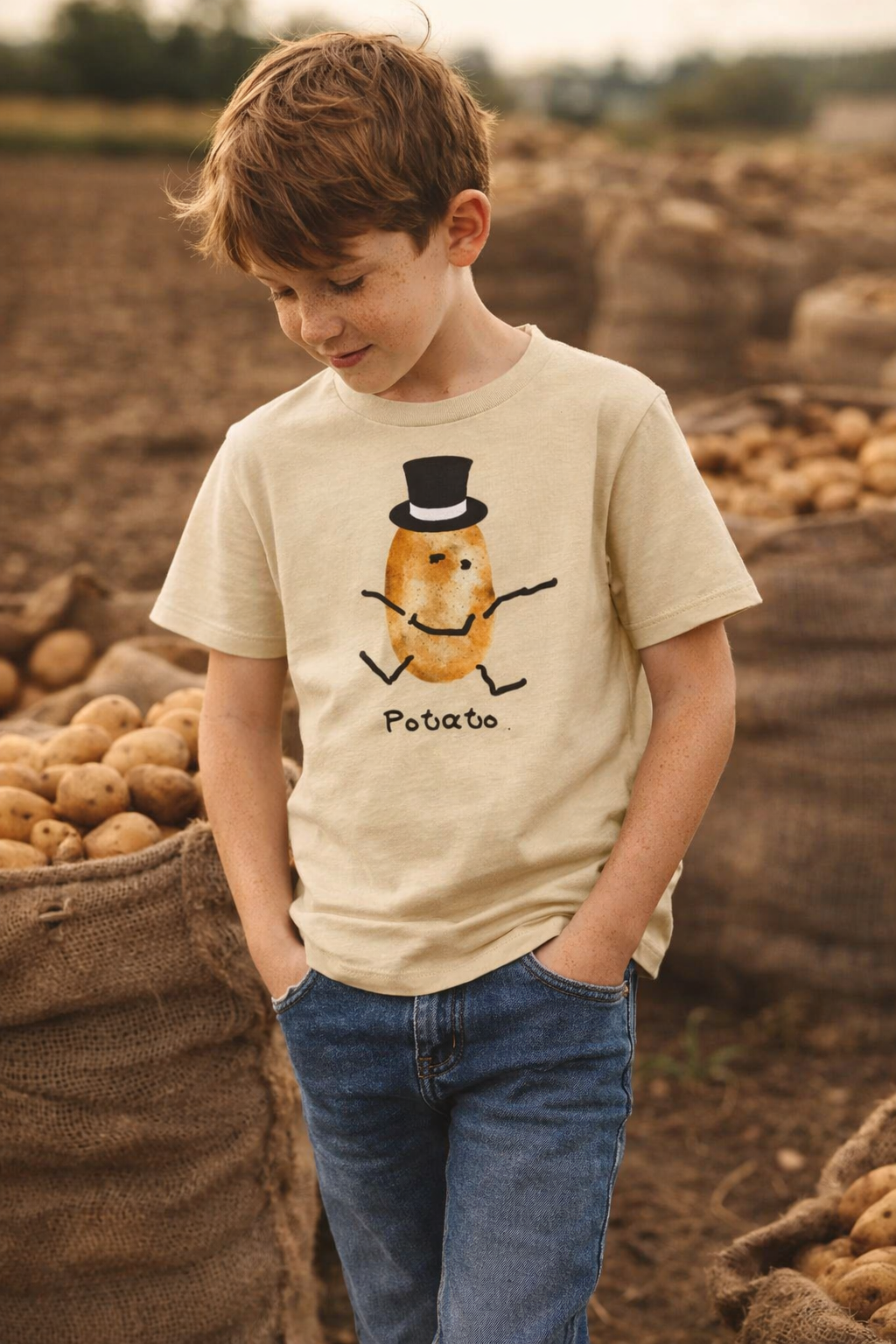 JO Collection Potato | Children's Organic T-Shirt