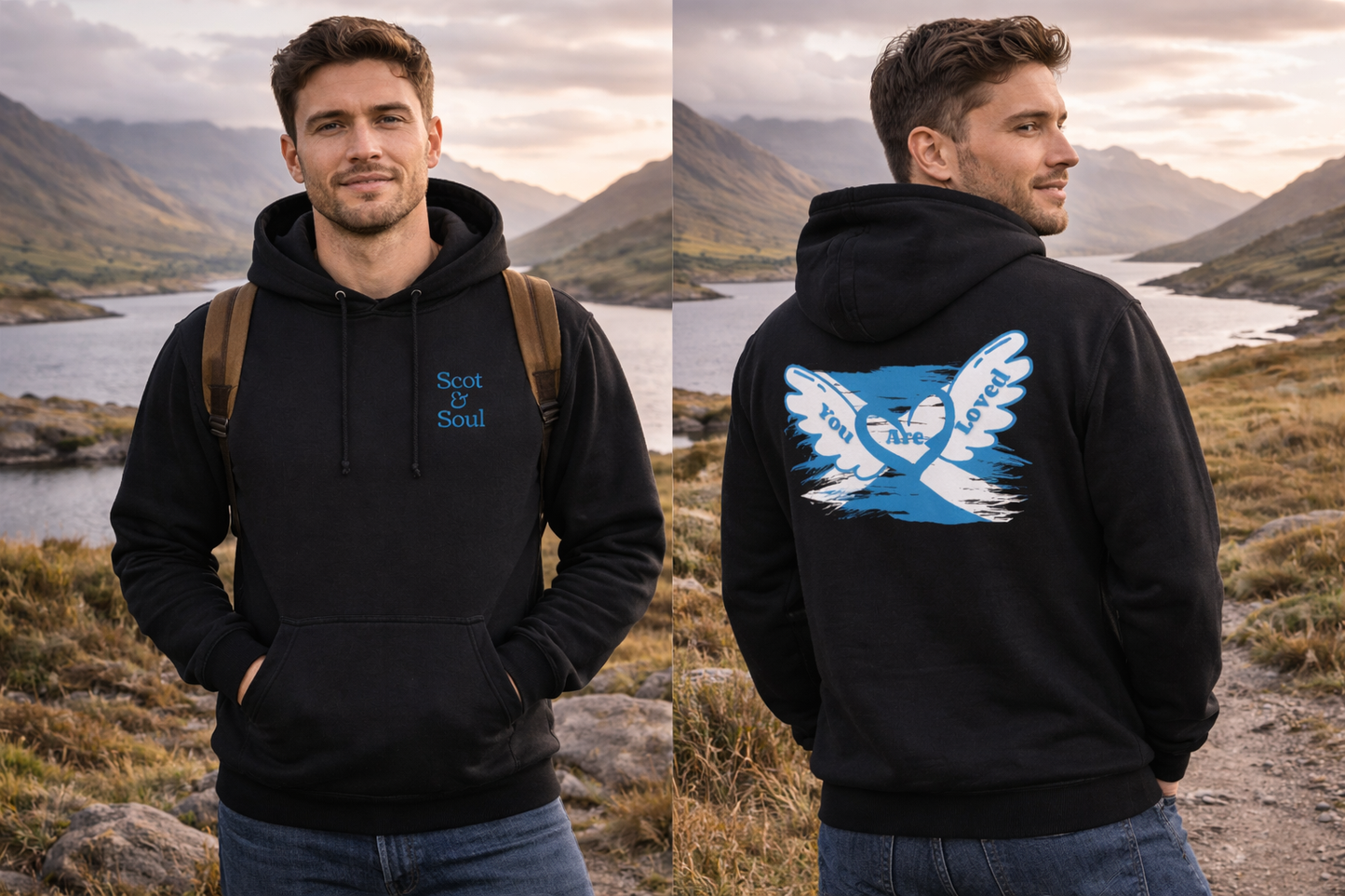 Saltire Flying Heart | Hoodie