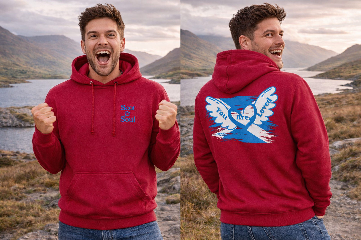 Saltire Flying Heart | Hoodie