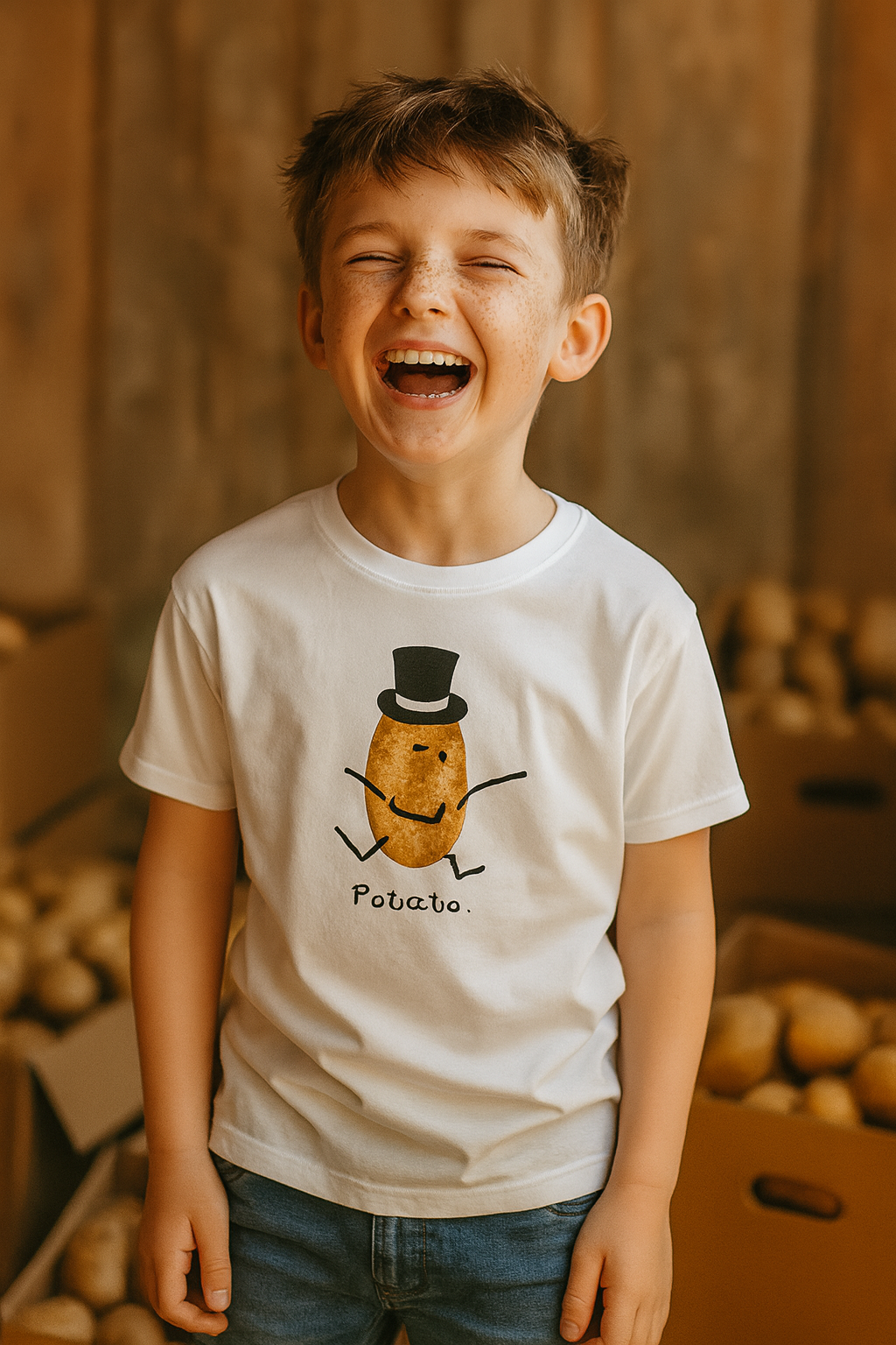 JO Collection Potato | Children's Organic T-Shirt